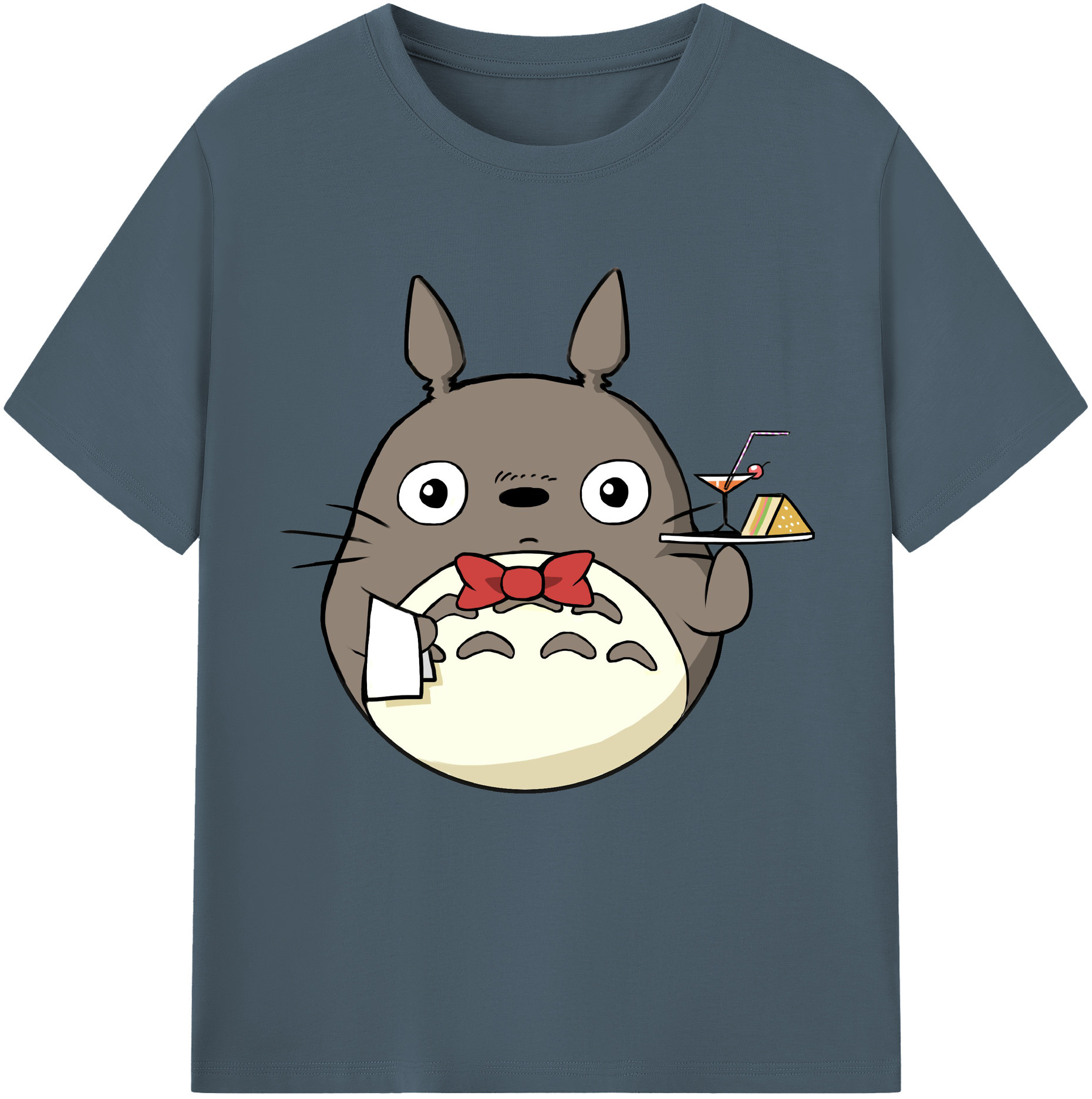 （画像用） となりのトトロ 草壁メイ 草壁サツキ My Neighbor Totoro Satsuki Kusakabe Mei Kusakabe 綿100％半袖Tシャツ（フロントプリント）